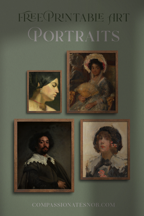 free printable art portraits